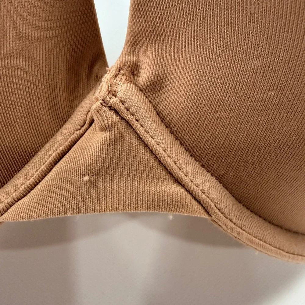 Skims Ultimate Bra Womens 32H Tan Good Plunge Underwire Seamless Everyday Bra - Picture 7 of 8